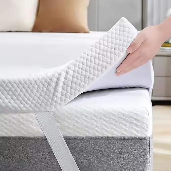Ventilated-High-Density-Gel-Memory-Foam-Mattress-Topper-Pad-with-Removable-Soft-Cover