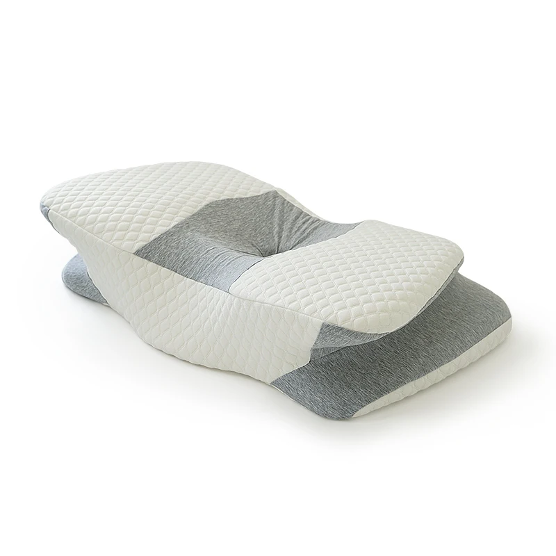 WJ-Natural-Healthy-Breathable-Solid-Pattern-Neck-Support-Butterfly-Shaped-Memory-Foam-Filled-Deep-Sleep-Orthopedic-Pillow