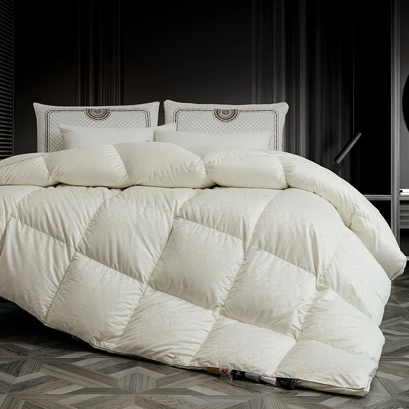 Washable-Custom-Soft-Comfortable-100-Cotton-Imported-White-Goose-Down-Quilted-Anti-slip-Elastic-Fit-Eco-friendly-Duvet