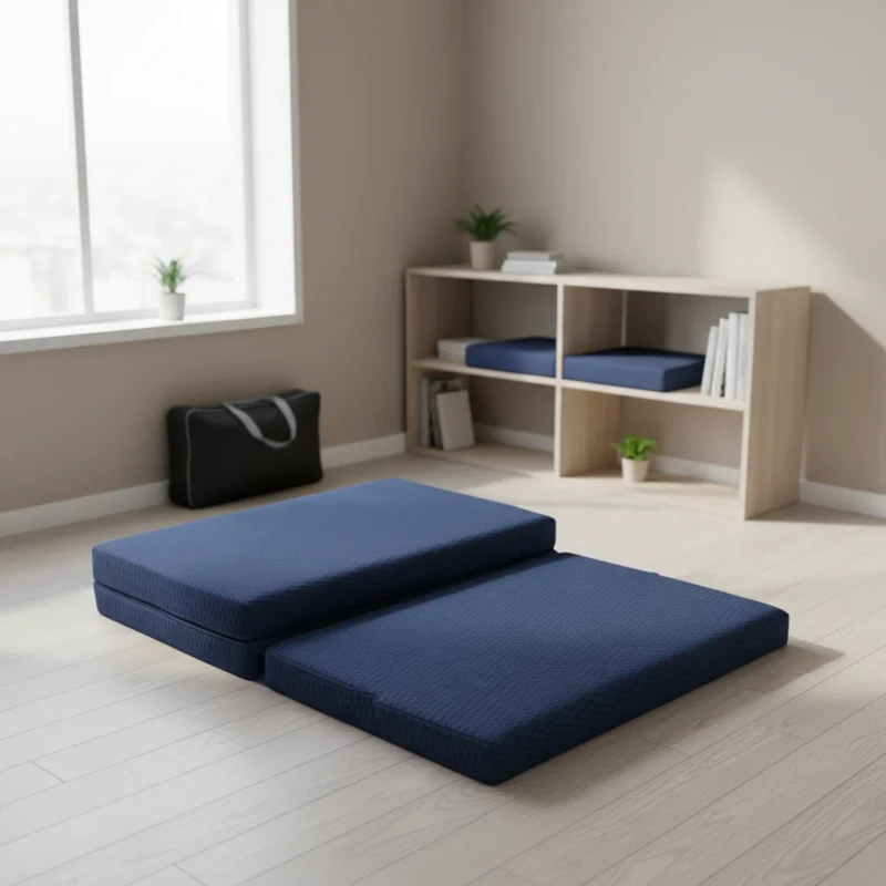 Washable-Easy-to-Clean-Breathable-Polymer-Tri-fold-Single-Poe-Polymer-Vermicelli-Massage-Mattress