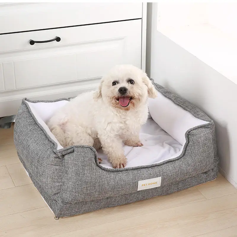 Washable-Orthopedic-Dog-Beds-Solid-Linen-Luxury-Memory-Foam-Eco-Friendly-Pet-Bed-for-Dogs-All-Seasons