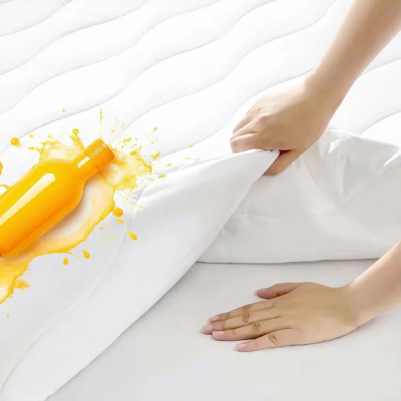 Washable-Waterproof-Anti-Mite-Mattress-Protector-Quilted-Fitted-Sheet-Mattress-Cover-Encasement-for-Hotel-Home-Use