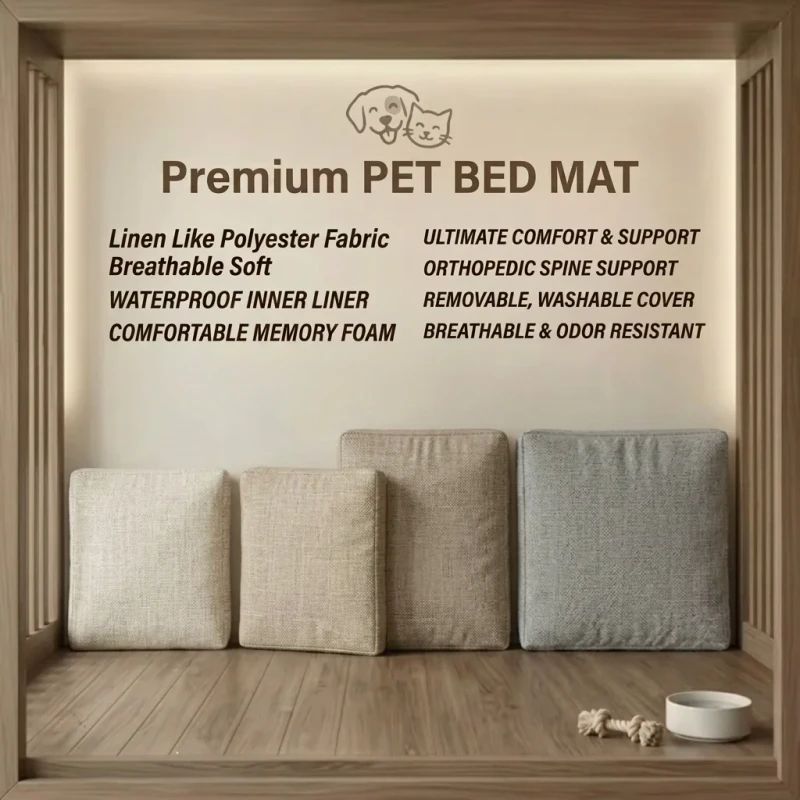Washable-Waterproof-Memory-Foam-Rectangle-Pet-Mat-for-Cats-and-Dogs-Modern-Breathable-Anti-Urine-Durable-Bed