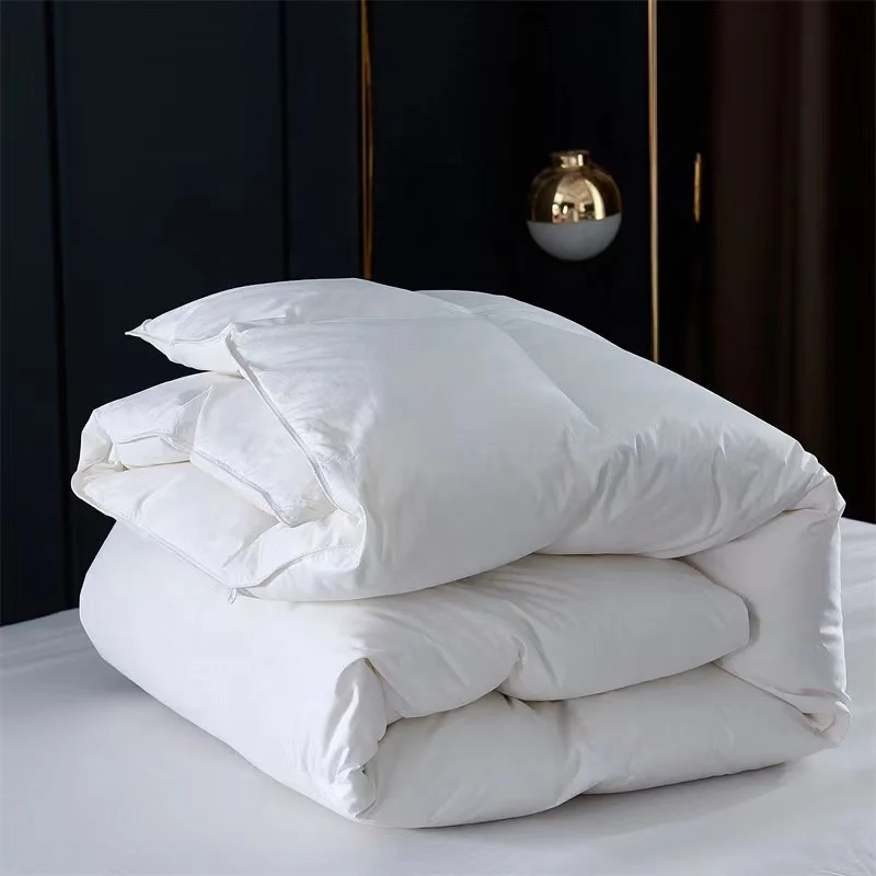 Washed-Down-Filled-Comforter-High-Fill-Power-Down-Lightweight-Anti-Feather-Leakage-Down-Quilt-SpringAutumn-Down-Quilt
