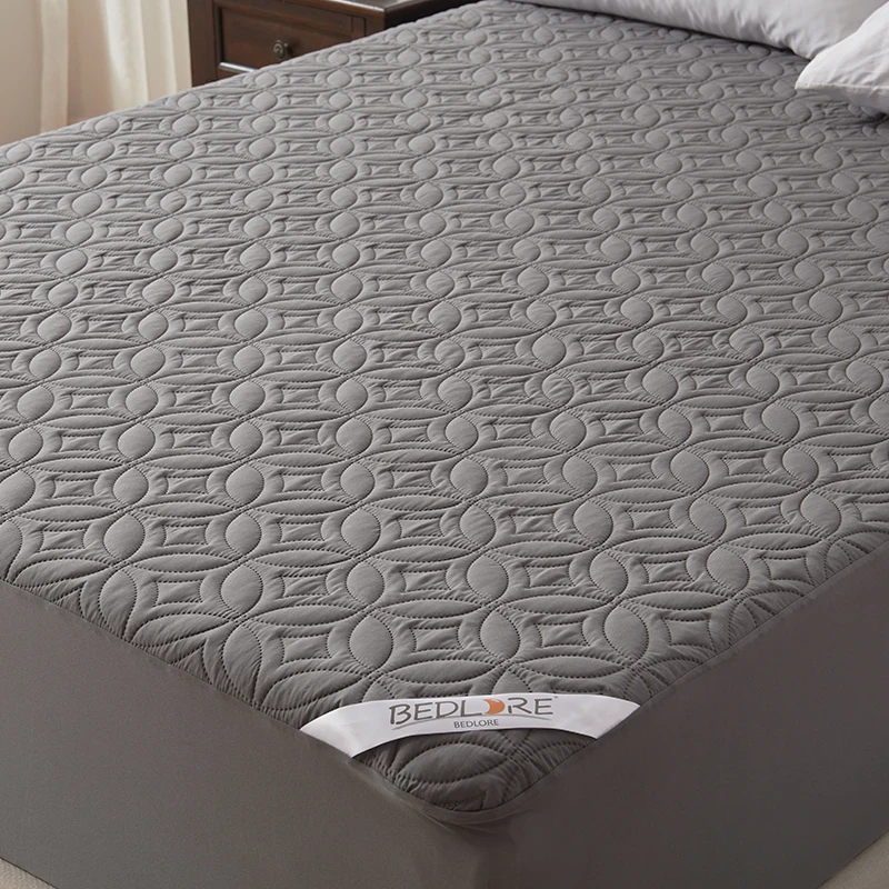 Waterproof-100-Polyester-Mattress-Protector-Queen-Size-Anti-Dust-Mite-Deep-Pocket-6-18-Depth-Soft-Breathable-Machine