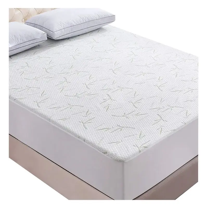 Waterproof-Bamboo-Bed-Mat-Mattress-Protector-Fitted-Sheet-Air-permeable-Anti-Bacteria-All-Season