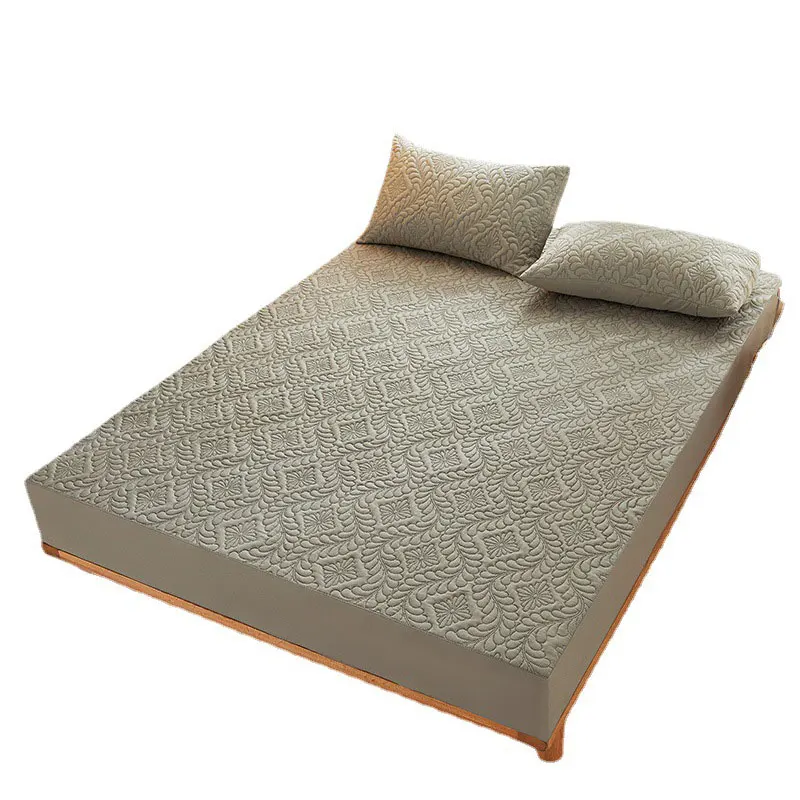 Waterproof-Bamboo-Cotton-Mattress-Protector-Bed-Protector-Customized-Color-Thickened-Anti-mite-Anti-Bacteria-Air-permeable