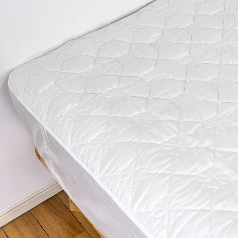 Waterproof-Bamboo-Top-Polyester-Filling-Floral-Quilted-Mattress-Protector-for-Home-Hotel-Fitted-Sheet-Skirt-Elastic-Bed-Cover