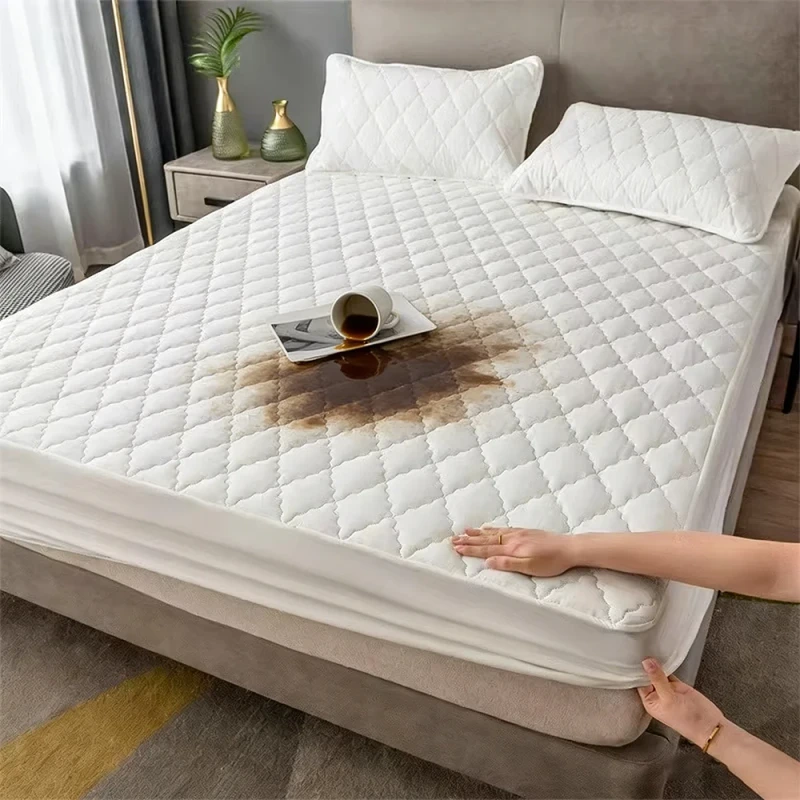 Waterproof-Bed-Mat-Mattress-Pad-Protector-Cooling-Breathable-Eco-Friendly-Machine-Washable-All-Season