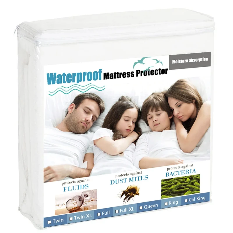 Waterproof-Fitted-Sheets-for-Beds-Waterproof-Mattress-Protector-with-Cotton-Terry