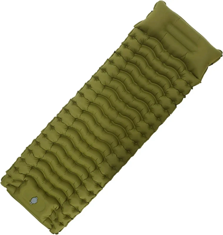 Waterproof-Foldable-Inflatable-Mattress-with-Attached-Pillow-for-Camping-and-Hiking
