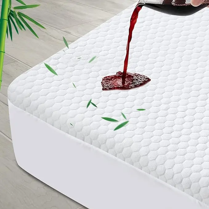 Waterproof-King-Size-Mattress-Protector-Bamboo-Fabric-3D-Cooling-Breathable-Air-Fabric-Soft-Mattress-Pad-Cover