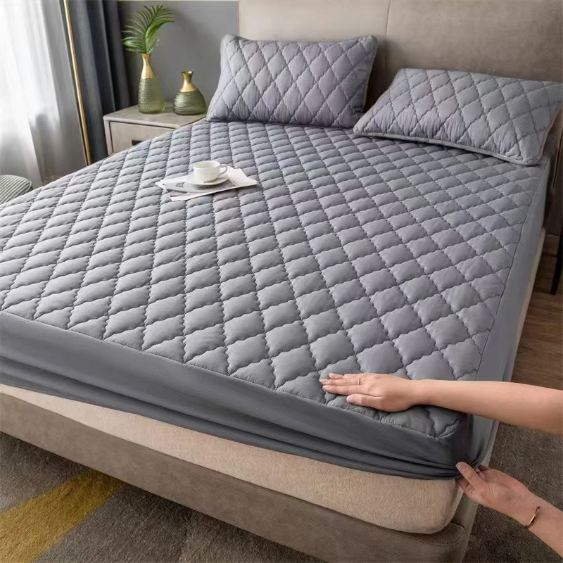Waterproof-Mattress-Cover-Topper-Washable-Bed-Cover-Thickened-Mattress-Protector-Cover-Queen-Size-Bed-Sheet-Anti-mites-Pad-Mat