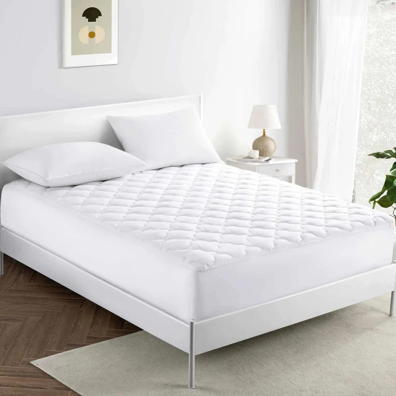Waterproof-Mattress-Pad-Protector-Absorbent-Mattress-Pads-Quilted-Fitted-Mattress-Protector-Customized-Woven-100-Polyester