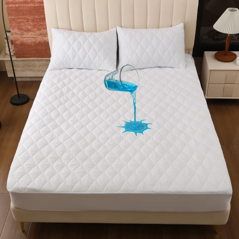 Waterproof-Mattress-Protector-Breathable-Quilted-Fabric-360-Degree-Cover-Fitted-Bed-Sheet-Waterproof-Mattress-Protector