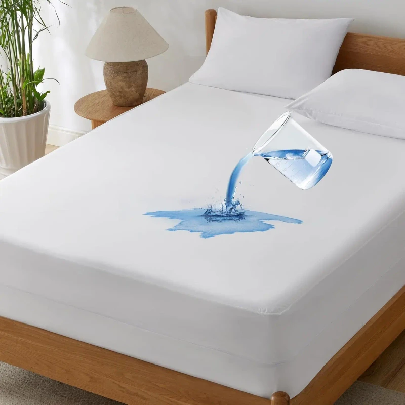 Waterproof-Mattress-Protector-King-Size-Zippered-Mattress-Encasement-Breathable-Noiseless-Bed-Cover
