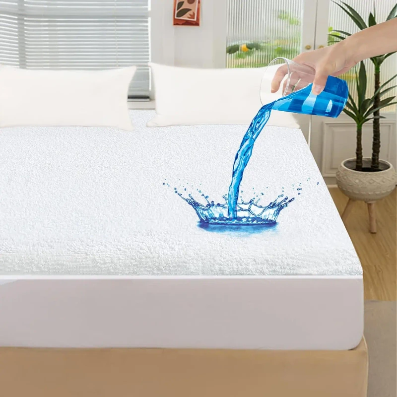 Waterproof-Mattress-Protector-Noiseless-Cotton-Terry-Mattress-Protector-Waterproof-Fitted-Sheets-Mattress-Cover