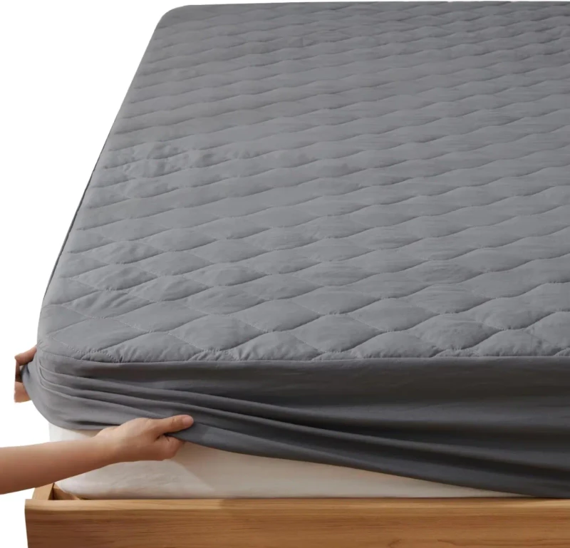 Waterproof-Plain-Mattress-Protector-Cover-Folding-Bed-Mat-Home-Twin-Use