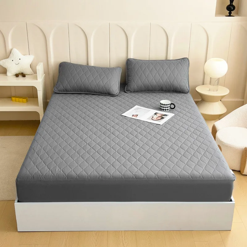 Waterproof-Polyester-Cotton-Blend-Mattress-Protector-Quilted-Urine-Proof-Non-Slip-Full-Coverage