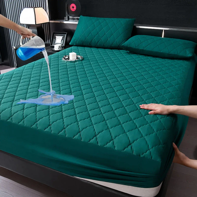 Waterproof-Quilted-Fitted-Sheet-Anti-Slip-Stain-Resistant-Mattress-Protector-for-Home-Hotel-Custom-sized-Mattress-Protectors