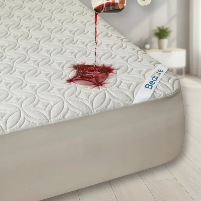 Waterproof-Quilted-Premium-Bamboo-Rayon-Polyester-Mattress-Pad-Protector-Anti-Dust-Mite-Urine-Proof-Bed-Protection-Pad