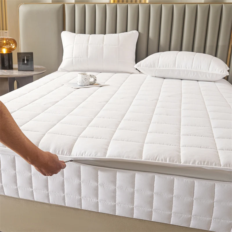 Waterproof-Solid-Color-Mattress-Cover-Bed-Fitted-Sheet-Bed-Cover-Home-House-Bedding-Set-Bedsheets-Home