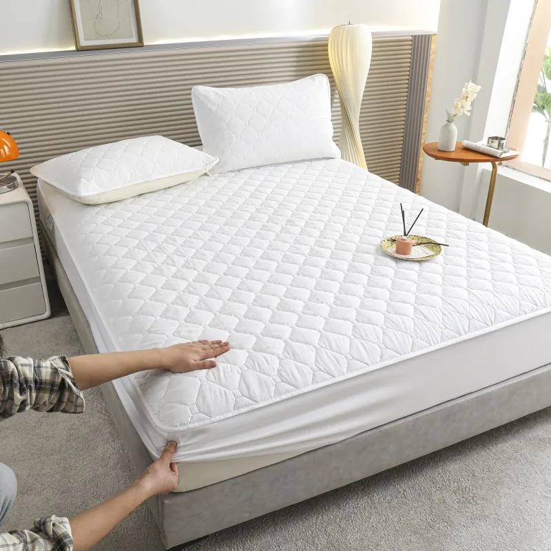 Waterproof-Urine-Proof-Quilted-Fully-Wrapped-Non-Slip-Bed-Protection-Pad-Mattress-Protector