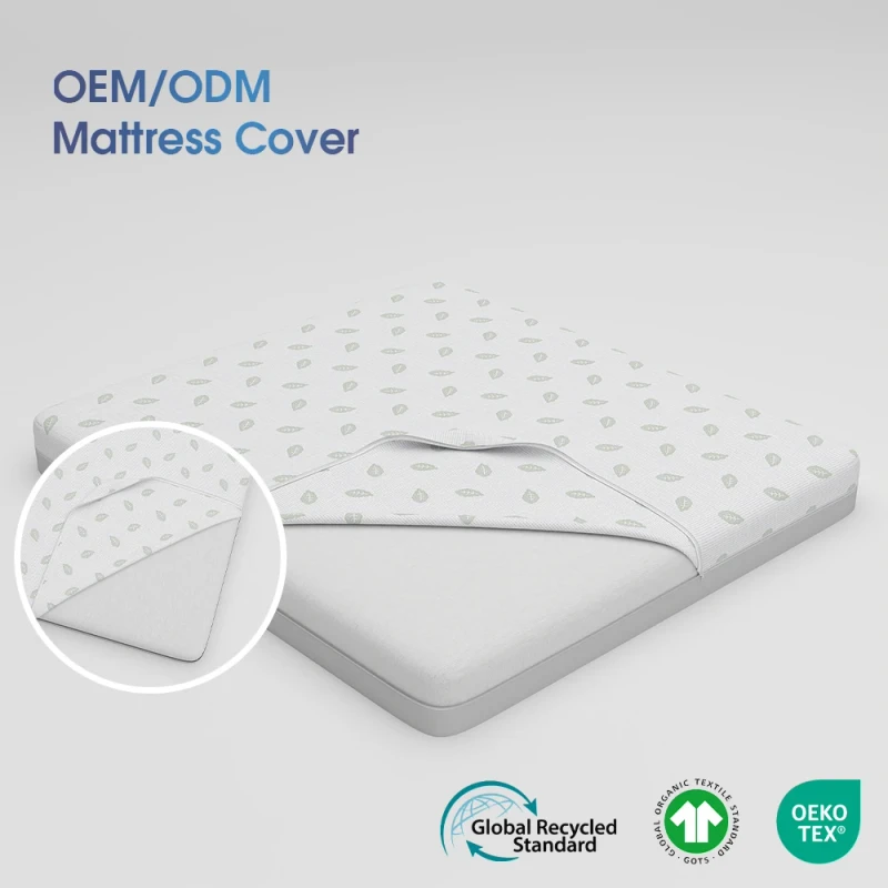 Waterproof-Zipper-Mattress-Encasement-Knitted-Jacquard-Mattress-Cover-OEM-Supplier