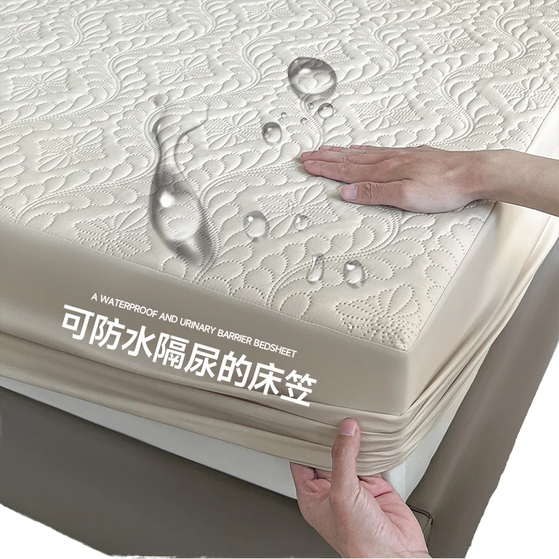 Waterproof-and-Breathable-Bamboo-Fabric-Mattress-Protection-Quilted-Jacquard-Single-Bed-Waterproof-Mattress-Covers