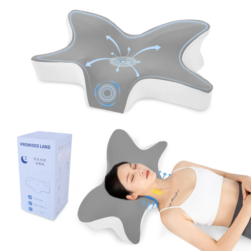 Wearable-Cervical-Pillow-for-Neck-Pain-Relief-Hollow-Design-Odorless-Memory-Foam-Cooling-Bed-Case-Marine-Pattern