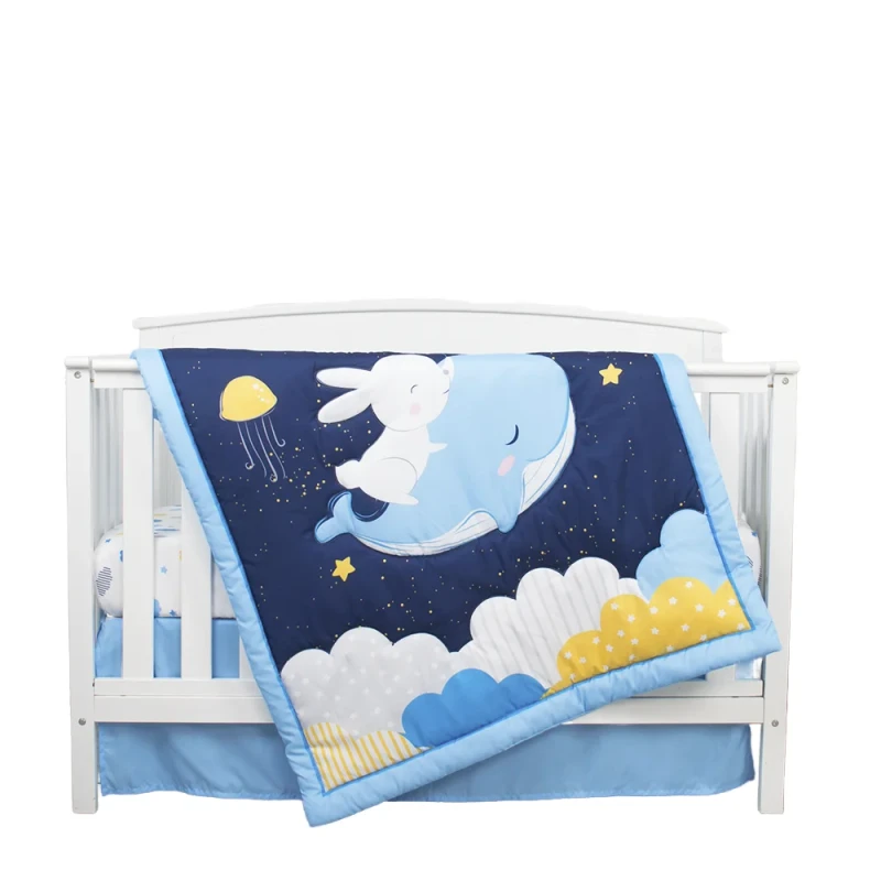 Whale-Rabbit-Cartoon-Baby-Bedding-Sets-Organic-100-Cotton-Baby-Bedding-Set-Crib
