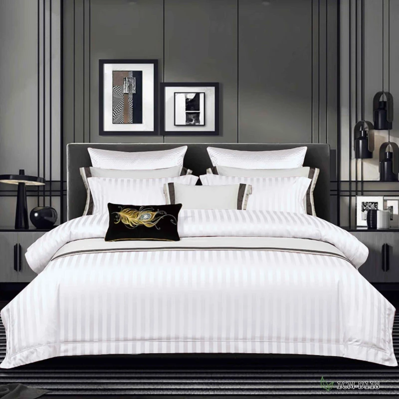 White-Color-Queen-Bed-Cover-8-Solid-Patterns-High-Quality-Queen-Size-Hotel-Duvet-Cover-Set