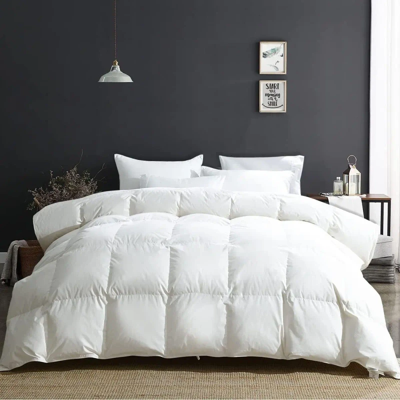 White-Duck-Down-Home-Bedding-Comforter-Sets-Quilted-Duvet-with-Warmth