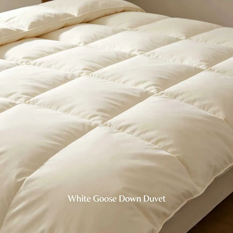 White-Goose-Down-Duvet-Ultra-soft-Breathable-All-season-Warmth-Comforter
