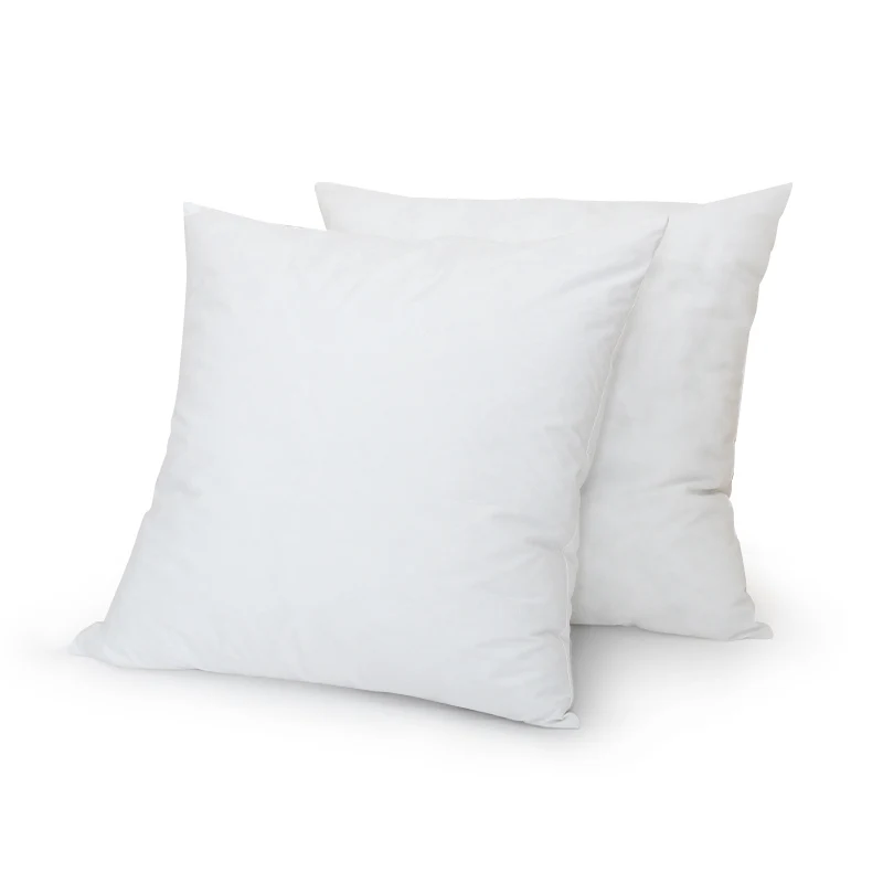 White-Goose-Down-Feather-Decorative-Throw-Pillow-Insert-Square-Fluffy-Euro-Pillow-Cushion-Insert