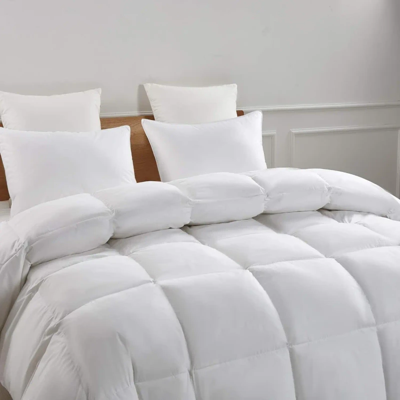 Winter-100-Cotton-Duvet-Queen-Comforter-Feather-Down-Fill-Duck-Quilt