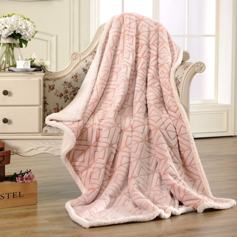 Winter-Double-Layer-Thickened-Fleece-Blanket-Coral-Velvet-Quilt-Warm-Large-Double-Blanket-With-Size-of-230-240cm