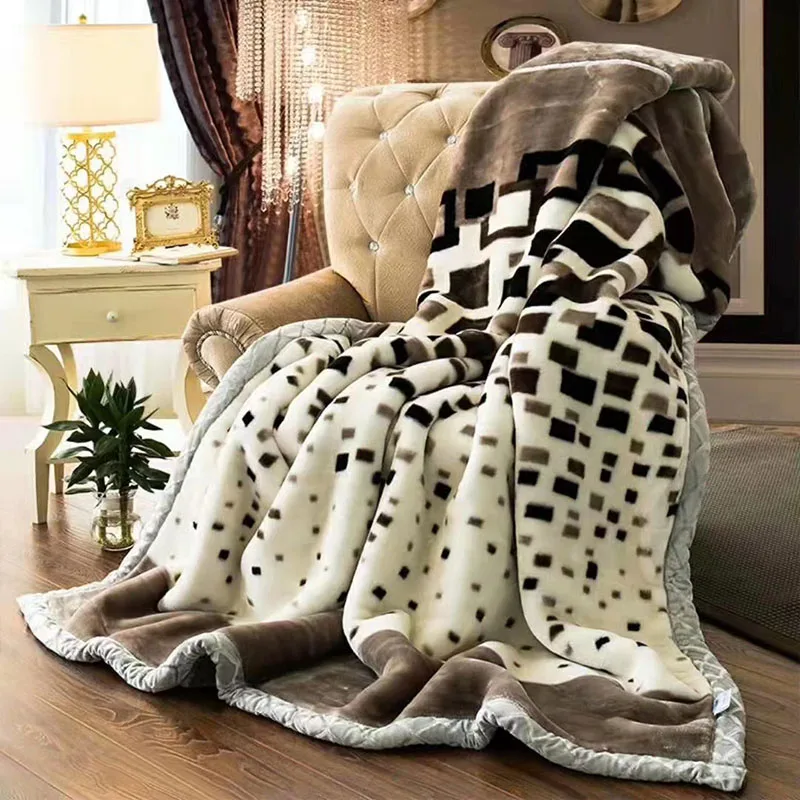 Winter-Light-Luxury-Double-Thickened-Warm-Flannel-Blanket-Queen-Size-King-Size-Plant-Flower-Print-Raschel-Blanket-with-Gift-Box