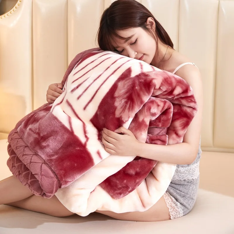 Winter-Thickened-Double-Layer-Raschel-Blanket-Ultra-Soft-Printed-Warm-Throw-Perfect-for-Home-Daily-Use