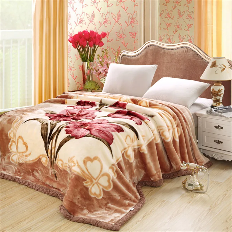 Winter-Warm-Super-Soft-Polyester-2-Ply-Korean-Mink-Blanket-Arab-8-kg-King-Size-Printed-Rashcel-Blanket