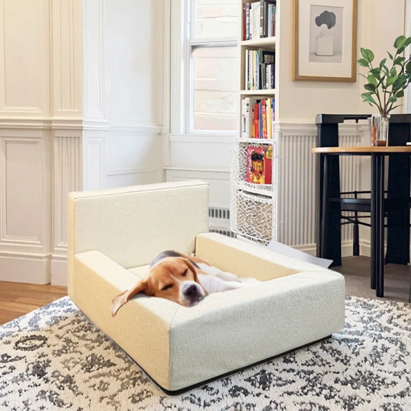 Winter-Waterproof-Rectangular-Linen-Kennel-for-Dogs-Cats-Eco-Friendly-Memory-Bed-Solid-Pattern-Sofa-Protective-Cover