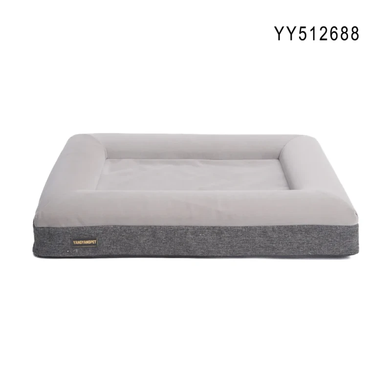 YANGYANGPET-Faux-Linen-Fabric-Velvet-Foam-Soft-Luxury-Fashion-Dog-Pet-Bed