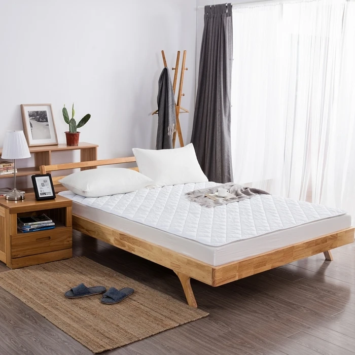 YOUMIAN-Custom-Quilted-White-Portable-Mattress-Protector-With-Full-Elastic-Hotel-Quality