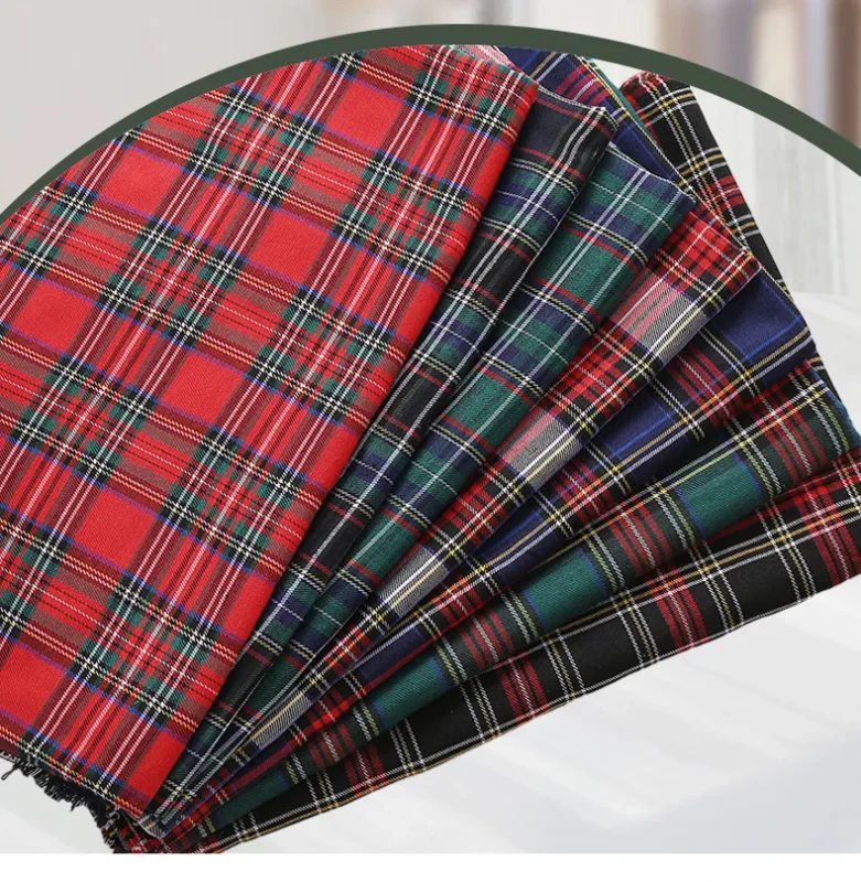 Yarn-dyed-Ground-Wool-Plaid-Polyester-Cotton-Flannel-Plaid-Casual-Shirt-Fabric