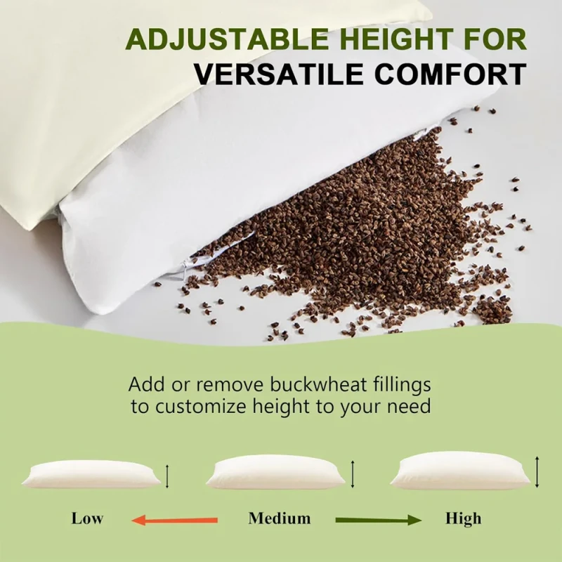 Youtuo-Factory-OEM-ODM-Custom-100-Cotton-Cover-Organic-Naturale-Buckwheat-Filled-Modern-Broken-Sponge-Pillow