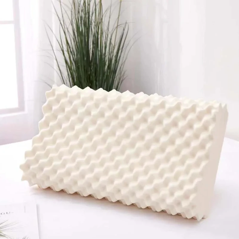 Z-260-Factory-Customized-Shandong-Natural-Latex-Pillow-Cervical-Support-Neck-Adult-Sleep-Candy-Shape-Foliage-Pattern