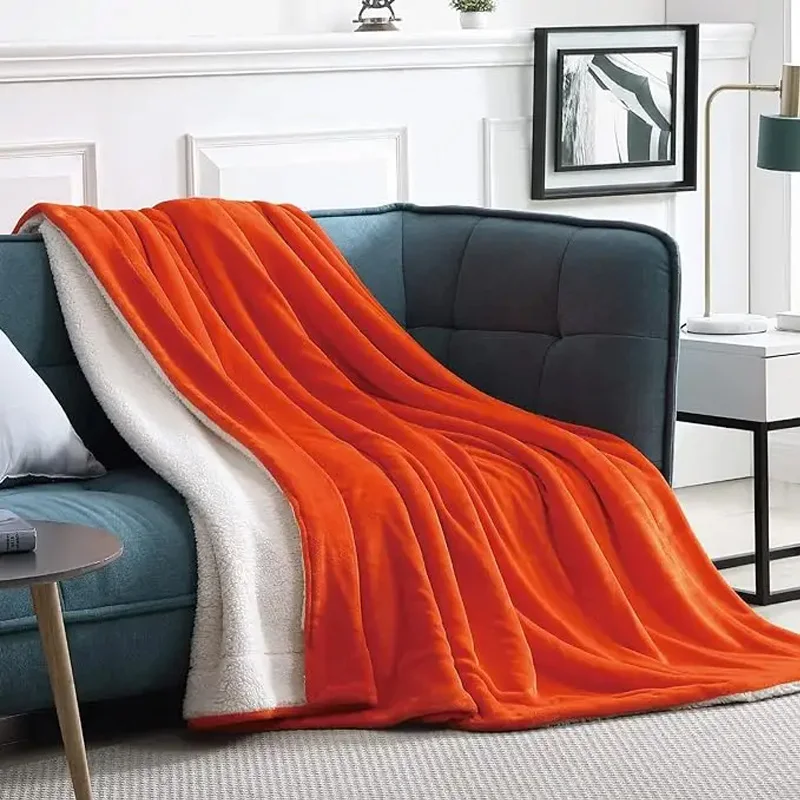 in-Stock-Competitive-Price-Plain-Color-Travel-Pillow-Blanket-Sofa-Blanket-Blankets-Double-Bed